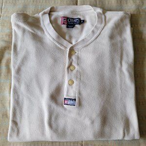 Chaps by Ralph Lauren Men’s Long-sleeve Henley – XL, Acadia White, NEW W/O TAGS!